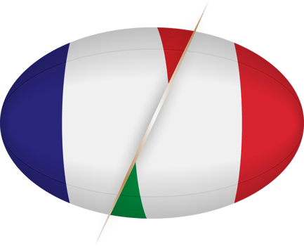 Rugby competition France v Italy png