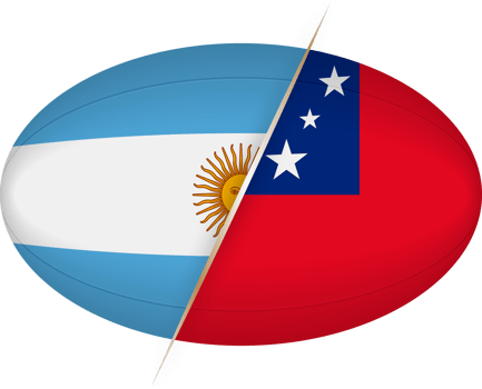 Rugby competition Argentina v Samoa png