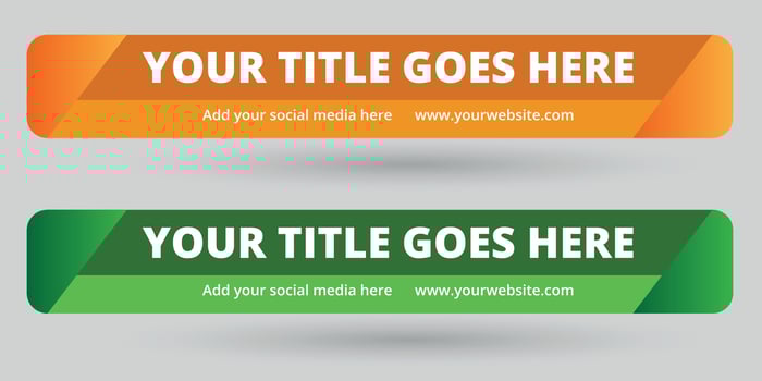 Abstract geometric lower third banner template design vector illustration