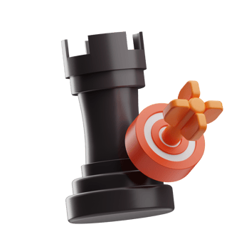 chess object target illustration 3d png