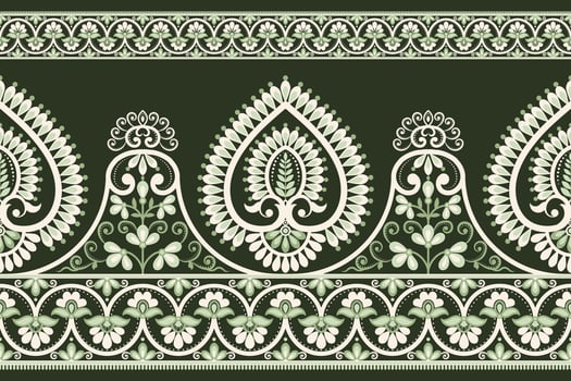 Botanical Seamless. Background Seamless Pattern Geometric Ethnic pattern design  for background, carpet, wallpaper, clothing, wrapping, Batik, fabric, printing textile illustration. vector