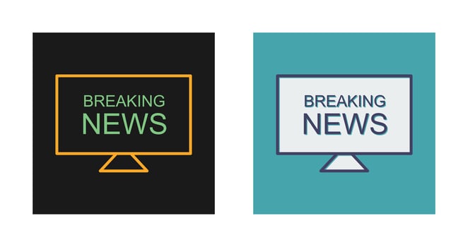 Anchors on News Desk Vector Icon