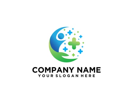 Health Logo Design, Health Medical Logo Template Vector