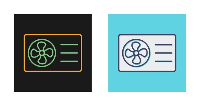 AC Outside Unit Vector Icon