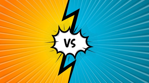 Fight backgrounds comics style design. Vector illustration
