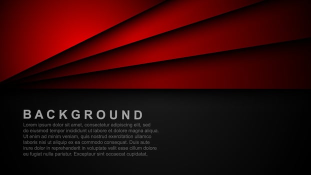 Red background vector layer overlapping on dark space for background design