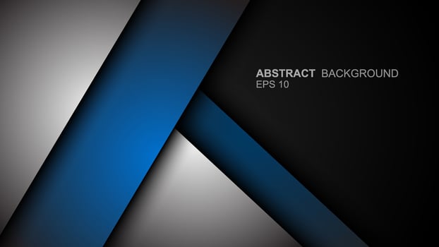 Turquoise green and blue background vector layers overlapping on dark space for background design