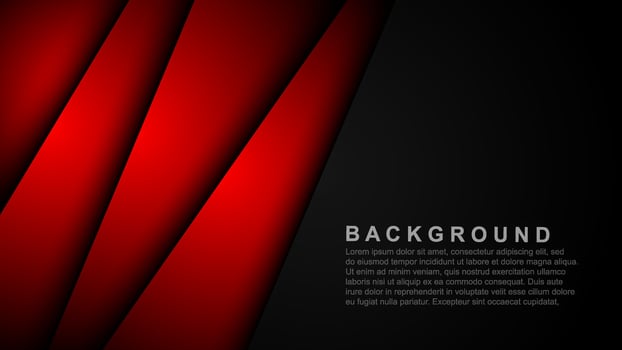 Red background vector layer overlapping on dark space for background design