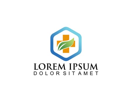 Medical logo, Medical Logo Health Icon isolated vector