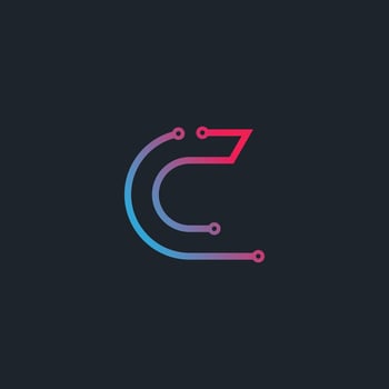 Letter C logo design element vector with modern concept