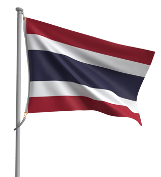 thai flag red white blue color symbol thailand country national asia icon sign patriotism sign symbol freedom democracy politic government siam asian independence icon election history.AI Generative png