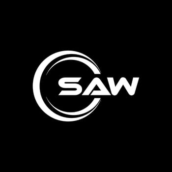 SAW Logo Design, Inspiration for a Unique Identity. Modern Elegance and Creative Design. Watermark Your Success with the Striking this Logo. vector