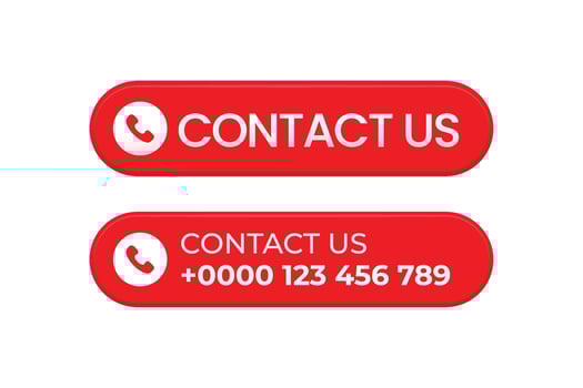 Call us button vector element design template.