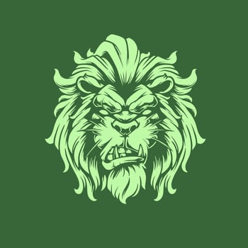 best illustration of lion king for mascot, logo or sticker vector
