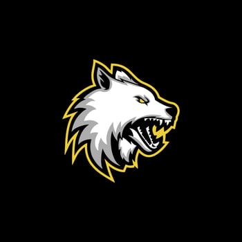 best illustration of wild wolf for mascot, logo or sticker vector