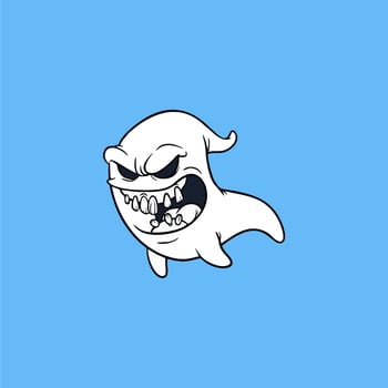 the best illustrations of cute and adorable ghosts vector