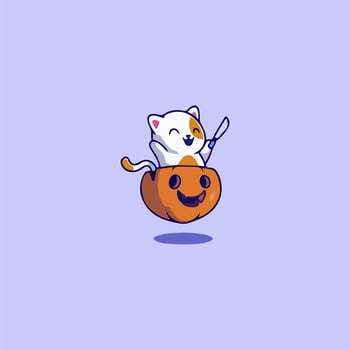 the best illustrations of cute and adorable pumpkins vector
