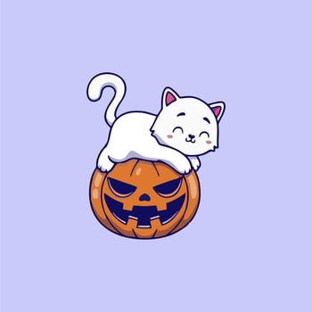 the best illustrations of cute and adorable pumpkins vector
