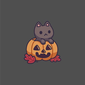 the best illustrations of cute and adorable pumpkins vector