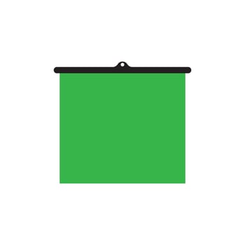 green screen icon vector