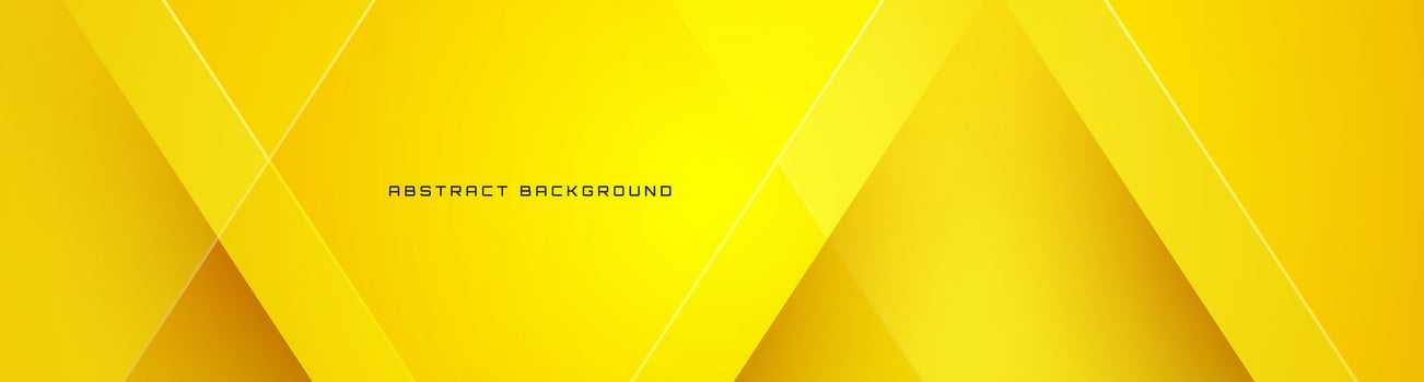 3D yellow geometric abstract background overlap layer on bright space with cutout effect decoration. Modern graphic design element polygon style concept for banner, flyer, card, cover, or brochure vector