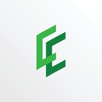 Modern creative letter C logo design. Minimal C, CC initial based vector icon