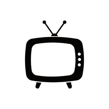 television flat style vector icon