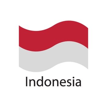 Indonesia flag icon vector