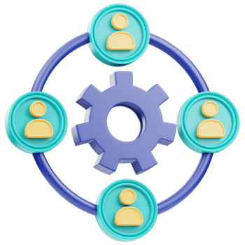 Team Collaboration 3D Illustration png
