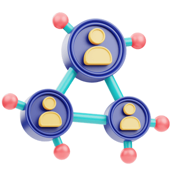 Business Networking 3D Illustration png