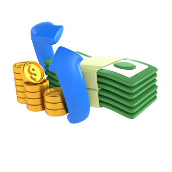 Money exchange financial technology 3D Icon render png
