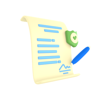 Business contract financial technology 3D Icon render png