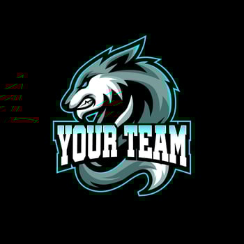 Wolf vector mascot logo design with modern illustration concept style for badge, emblem, t-shirt. Wolf illustration for sport and esport team. Vector eps 10