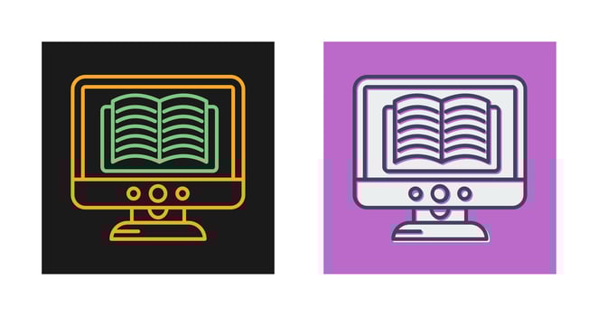 Ebook Lcd Vector Icon