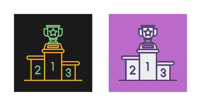Podium Vector Icon