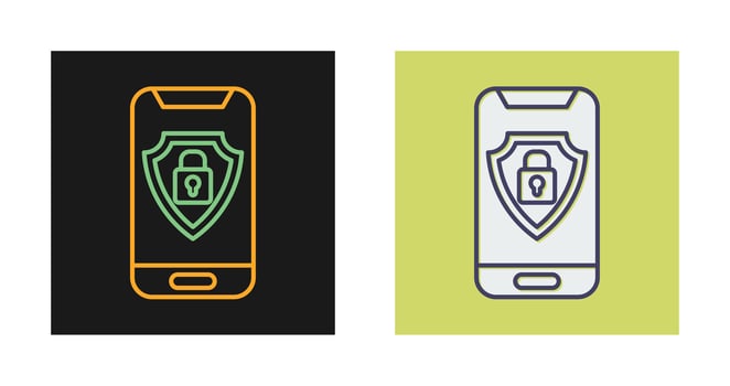 Mobile Security Vector Icon