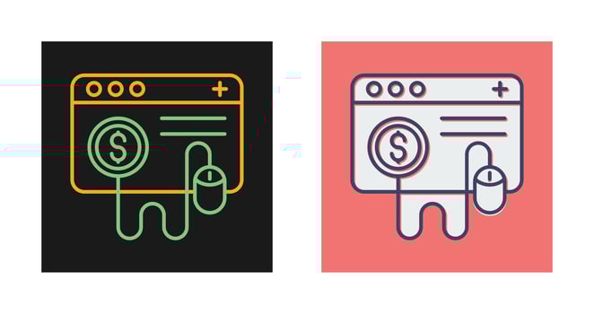Pay Per Click Vector Icon