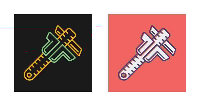 Vernier Caliper Vector Icon