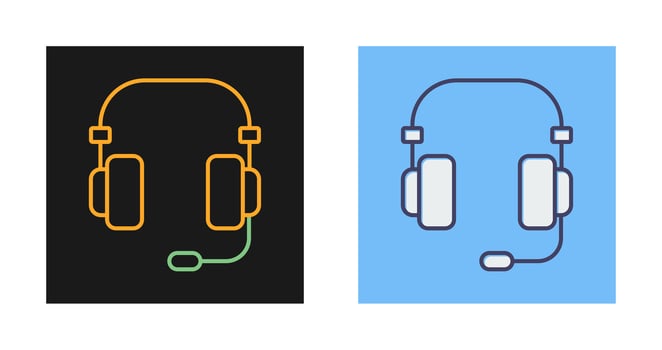 Headset Vector Icon