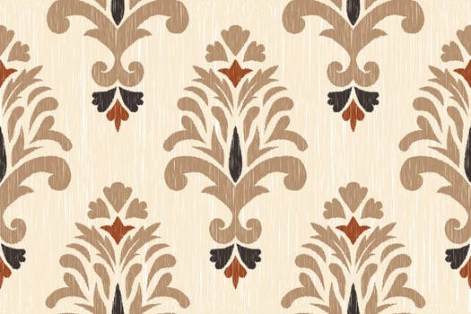 Ikat ethnic oriental seamless pattern traditional. design for clothing,fabric,carpet,wallpaper,texture,wrapping vector