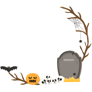 Halloween border design png