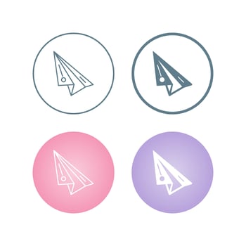 Paper Plane Vector Icon