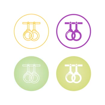 Gym Rings Vector Icon