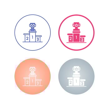 Podium Vector Icon