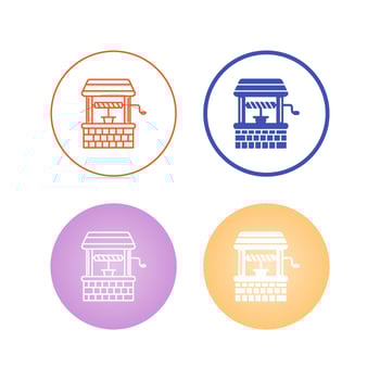 Water Well Vector Icon