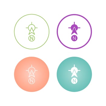 North Vector Icon