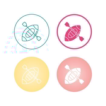 Kayak Vector Icon