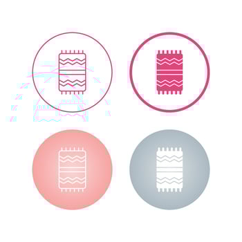 Beach Towel Vector Icon