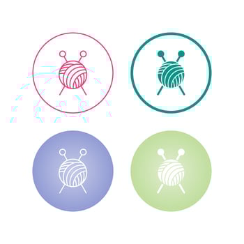 Knitting Vector Icon
