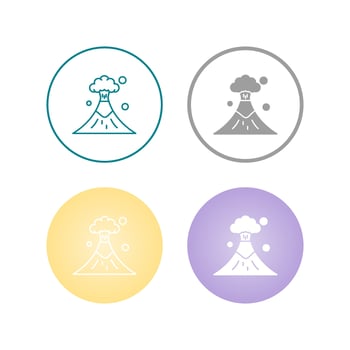 Volcano Vector Icon